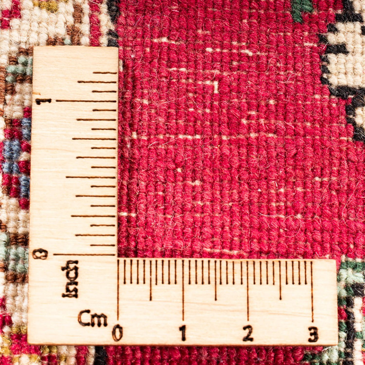 Alfombra de pasillo Alfombra persa - Ghom - 215 x 65 cm - rojo