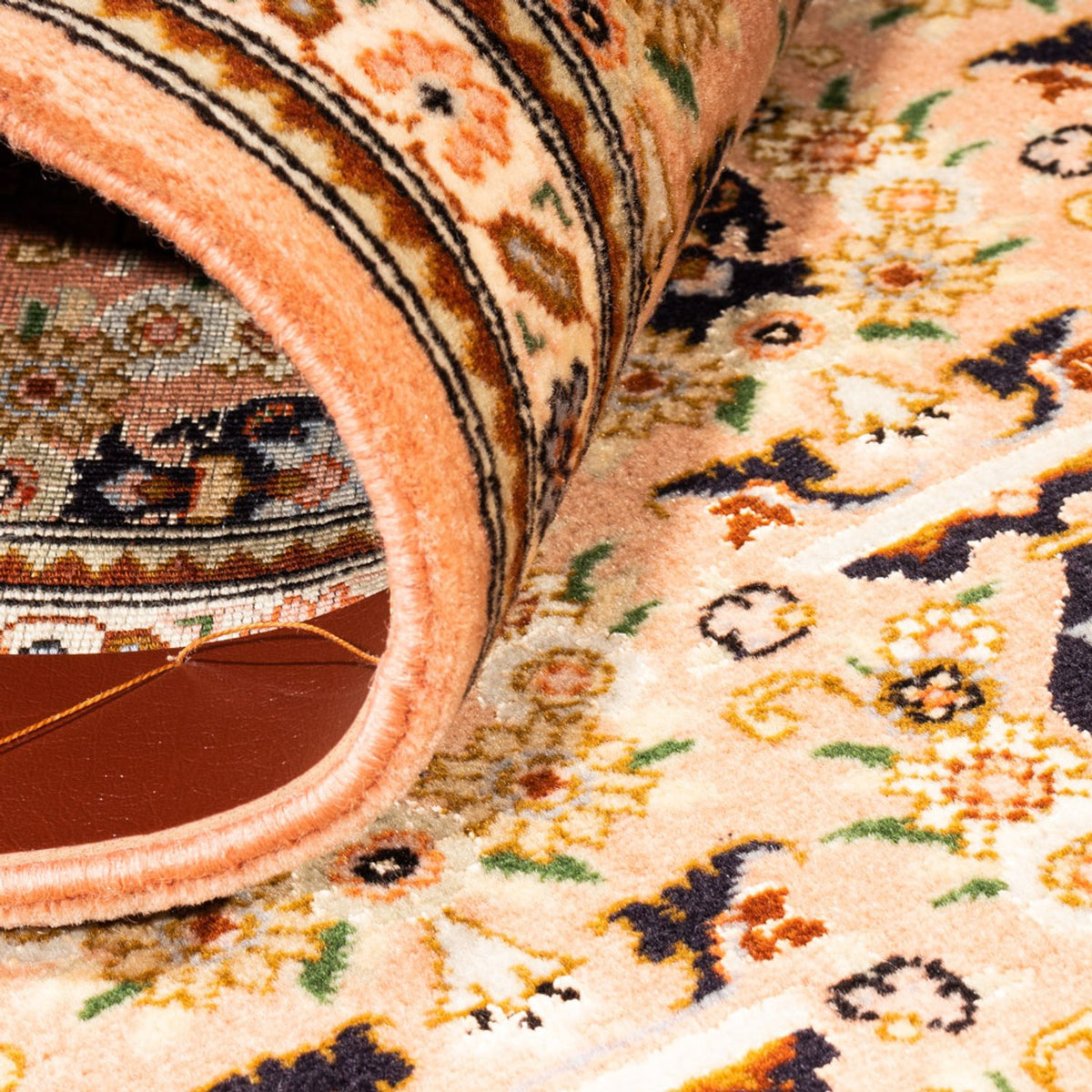 Alfombra de pasillo Alfombra persa - Tabriz - 194 x 69 cm - caramelo