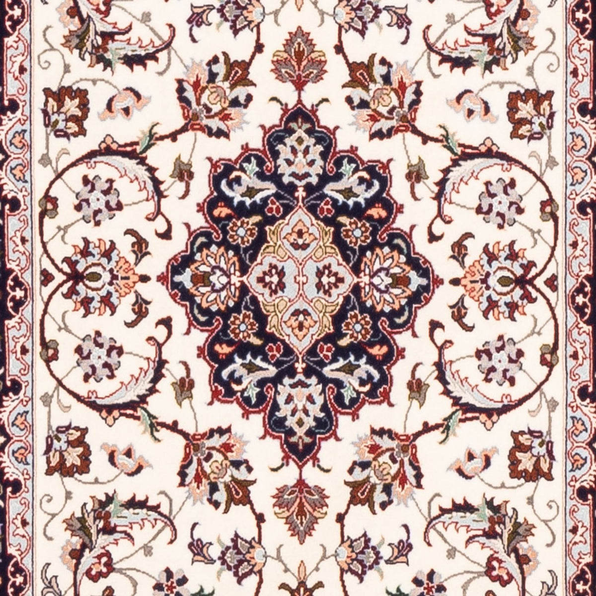Alfombra de pasillo Alfombra Persa - Isfahan - Prima - 199 x 64 cm - rojo