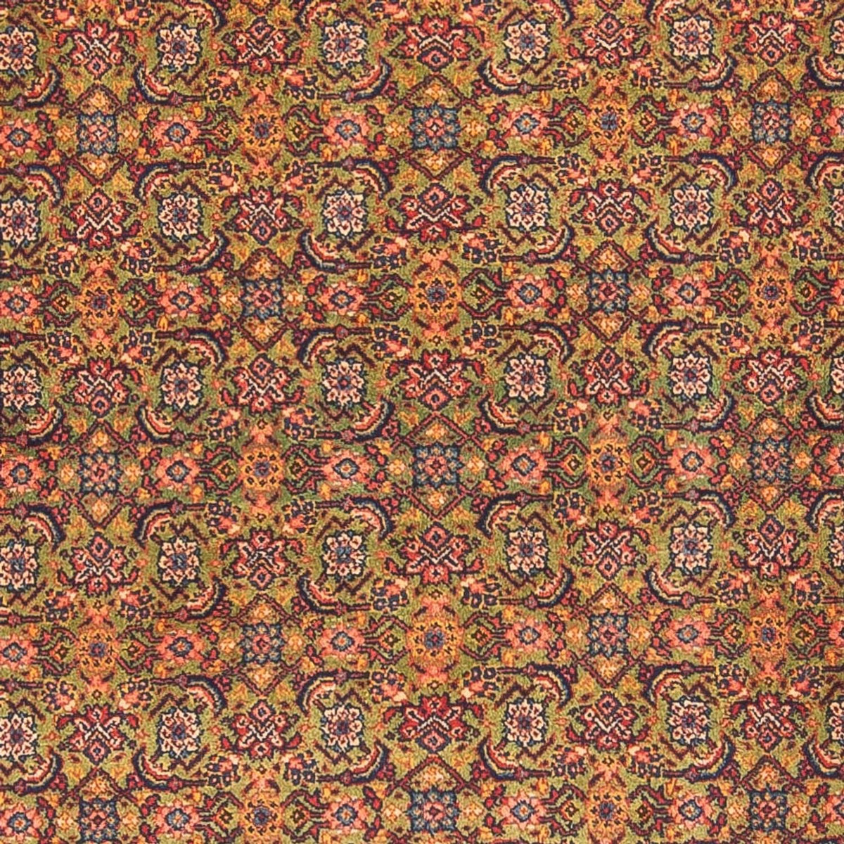 Alfombra de pasillo Alfombra Persa - Tabriz - Real - 377 x 100 cm - verde claro