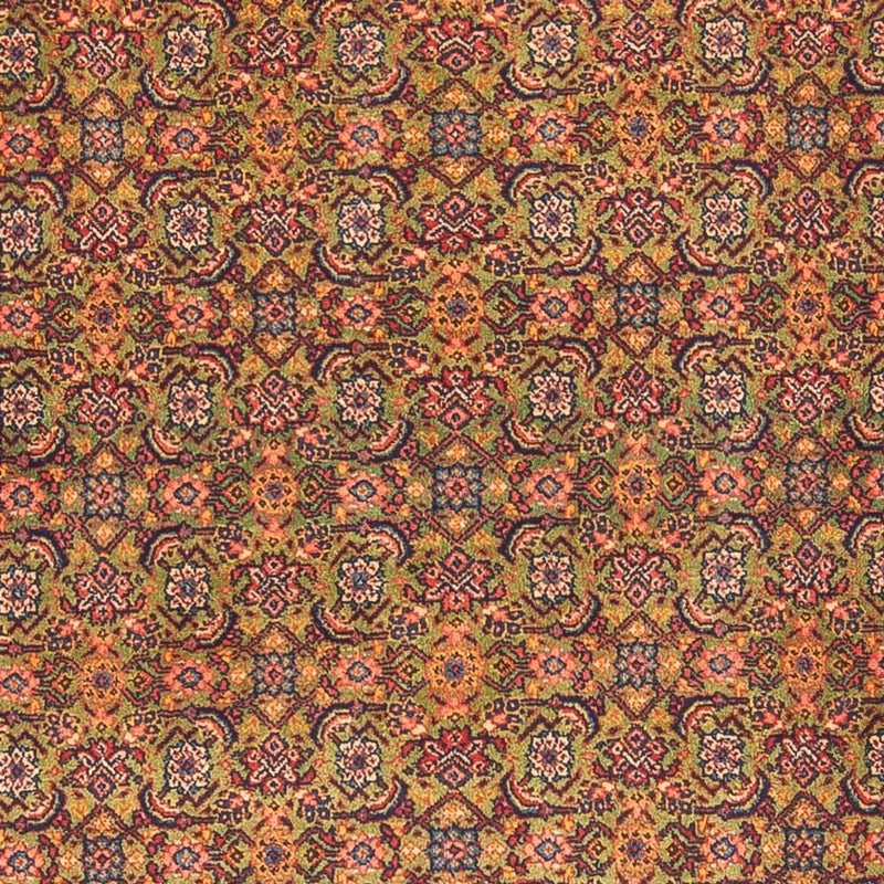 Alfombra de pasillo Alfombra Persa - Tabriz - Real - 377 x 100 cm - verde claro