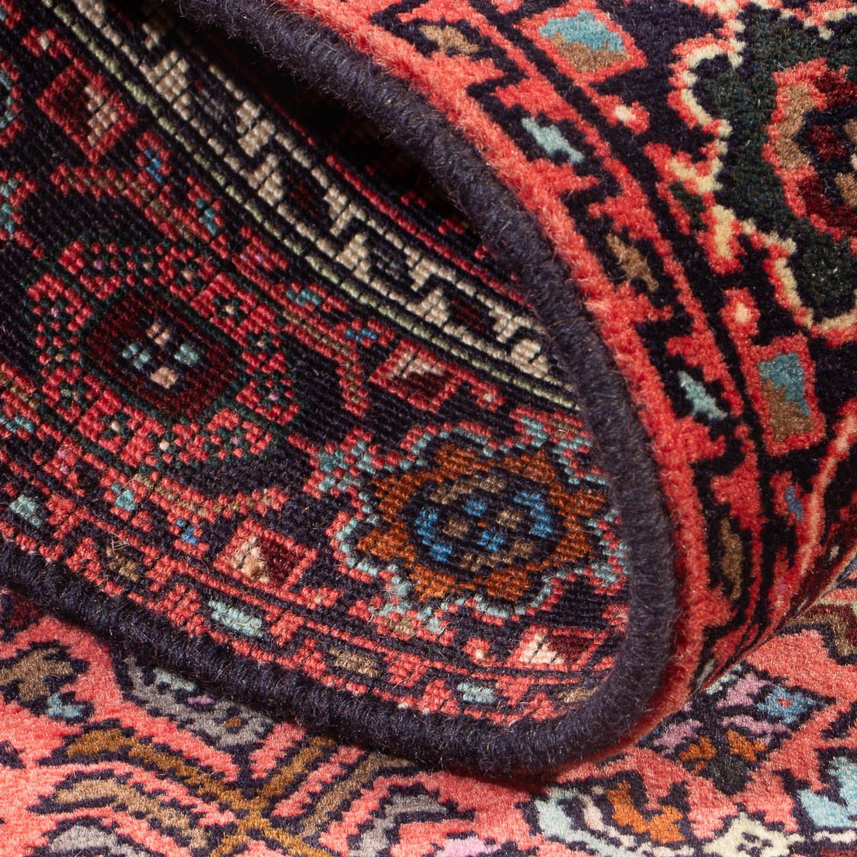 Alfombra persa - Nómada - 138 x 90 cm - rojo claro