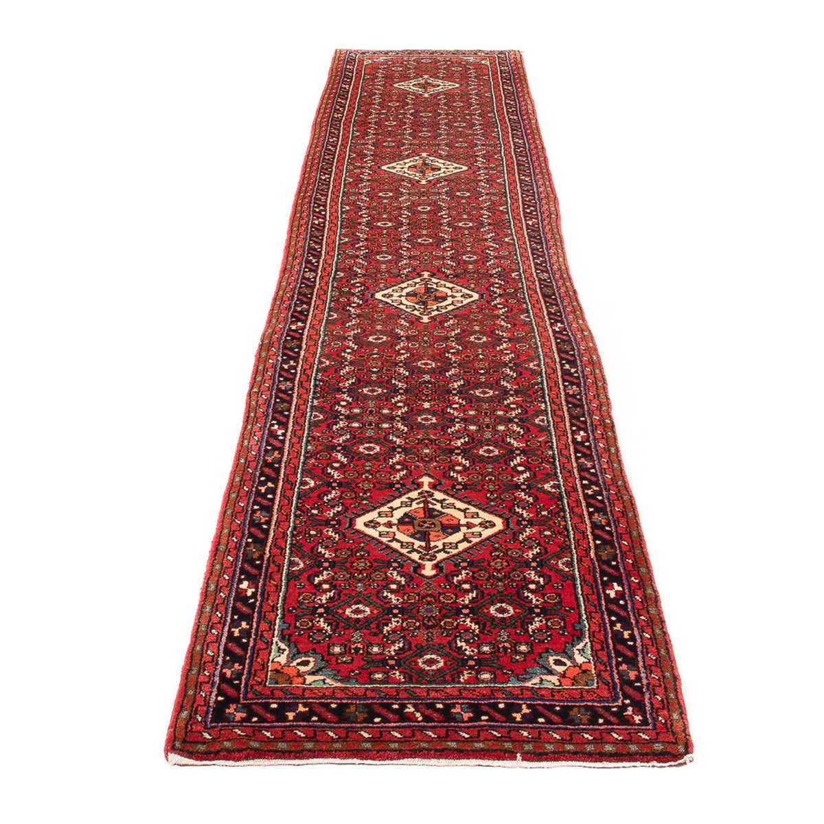 Alfombra de pasillo Alfombra persa - Nómada - 400 x 80 cm - azul oscuro