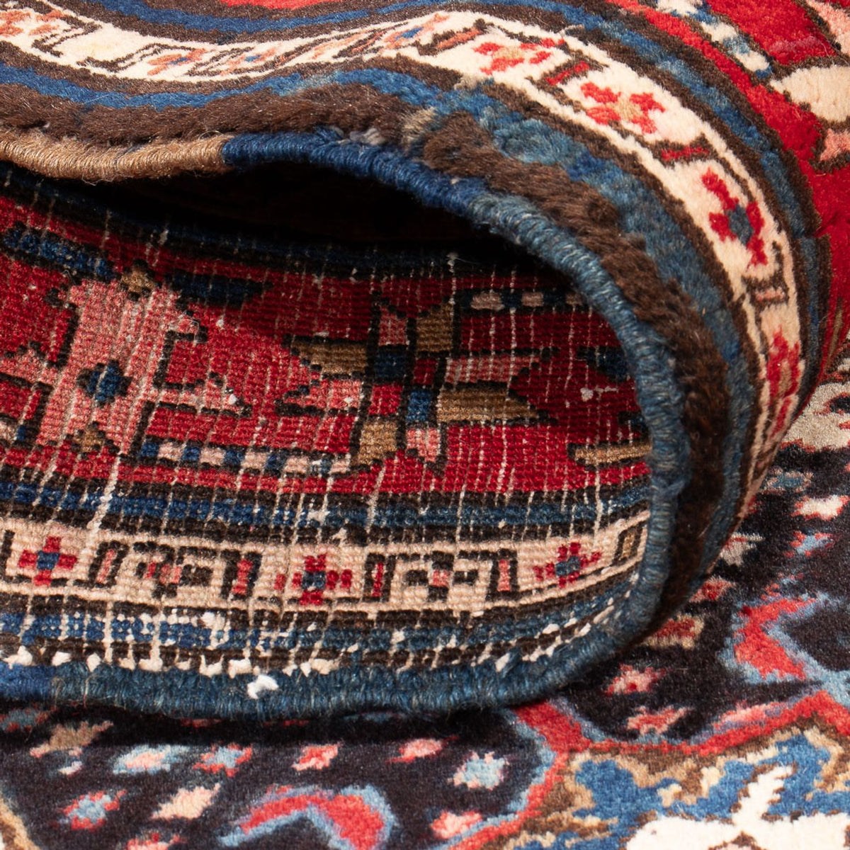 Alfombra de pasillo Alfombra persa - Nómada - 382 x 107 cm - azul oscuro