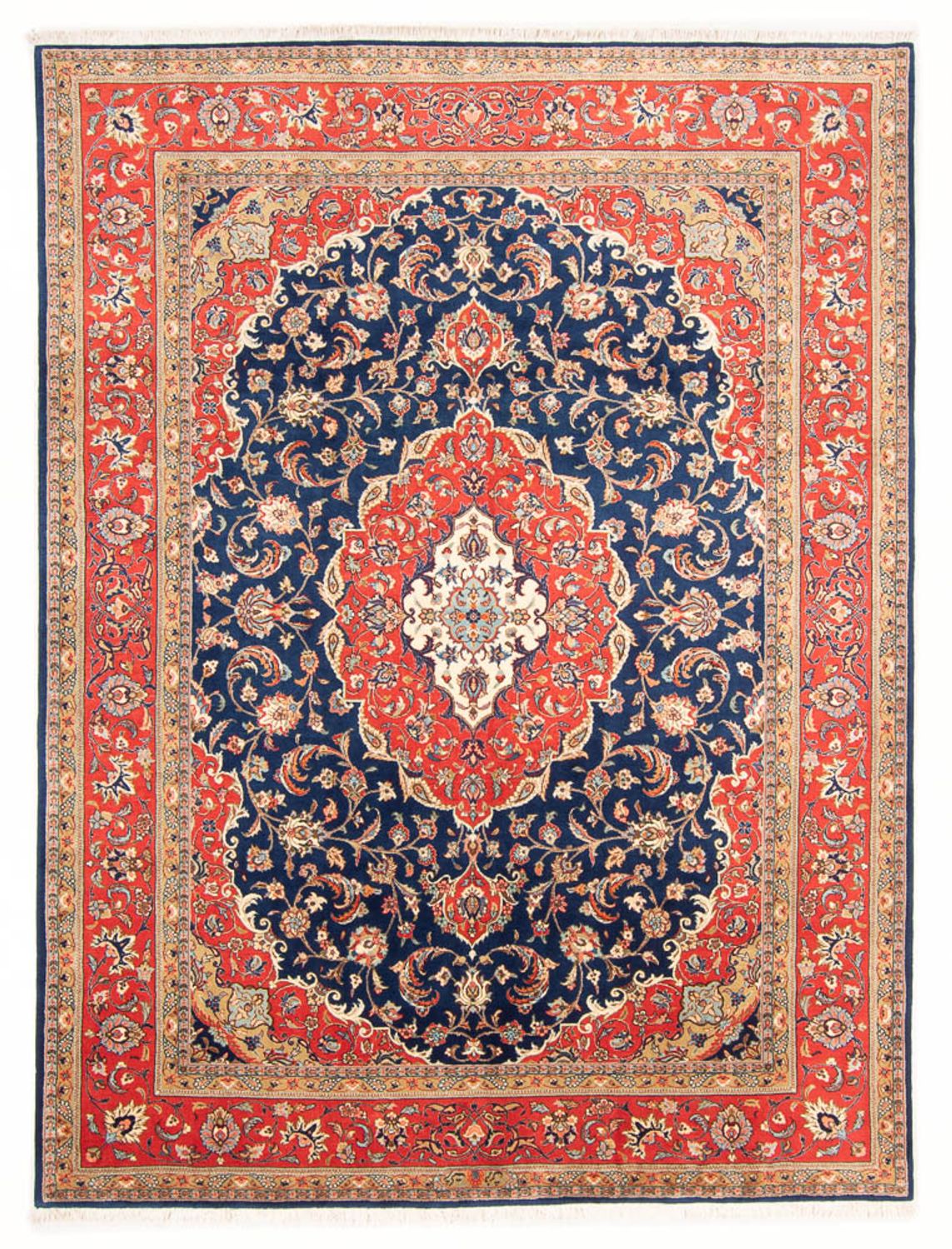 Alfombra persa - Clásica - 275 x 200 cm - azul oscuro