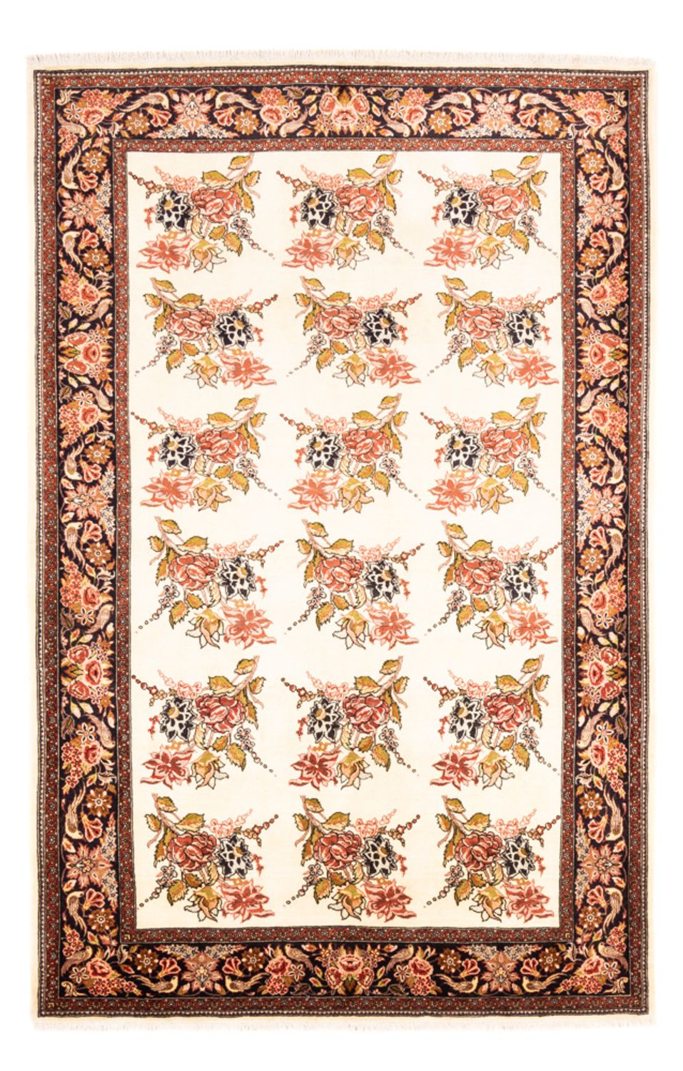 Alfombra persa - Ghom - 258 x 166 cm - crema