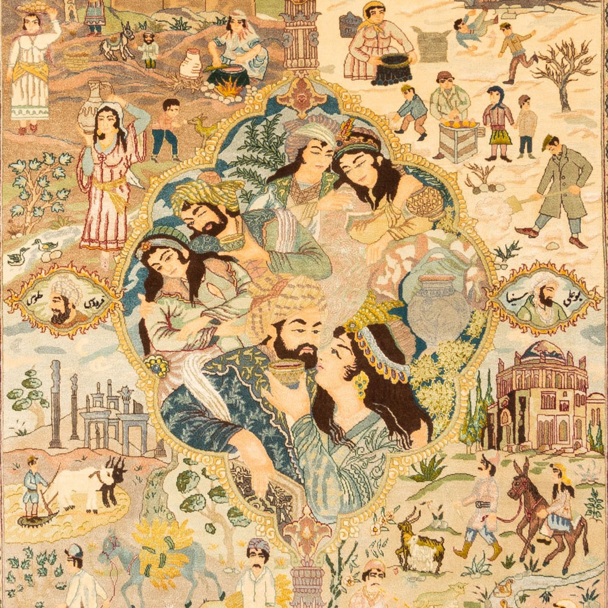 Alfombra Persa - Tabriz - Real - 263 x 175 cm - multicolor