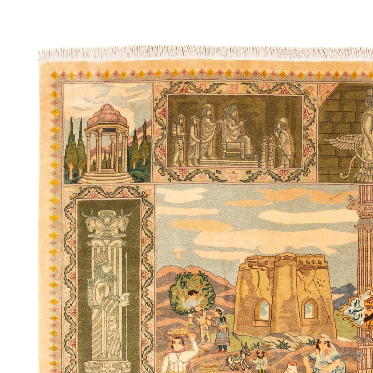 Alfombra Persa - Tabriz - Real - 263 x 175 cm - multicolor