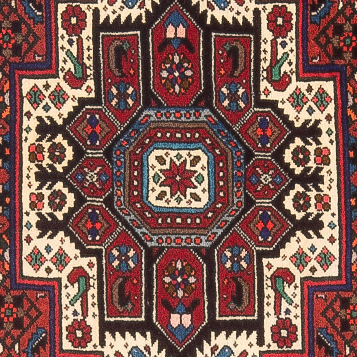 Alfombra persa - Nómada - 150 x 70 cm - rojo claro