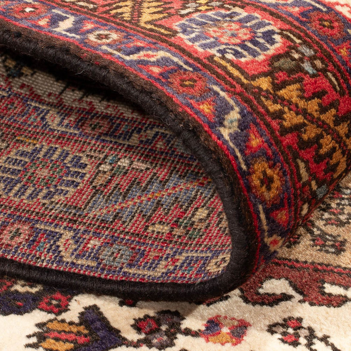 Alfombra de pasillo Alfombra persa - Nómada - 388 x 77 cm - beige