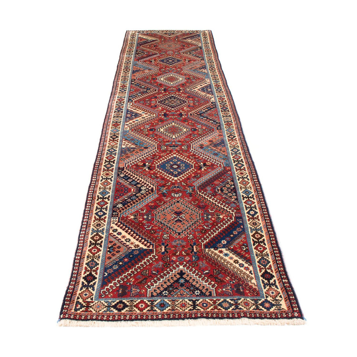 Alfombra de pasillo Alfombra persa - Nómada - 387 x 80 cm - rojo