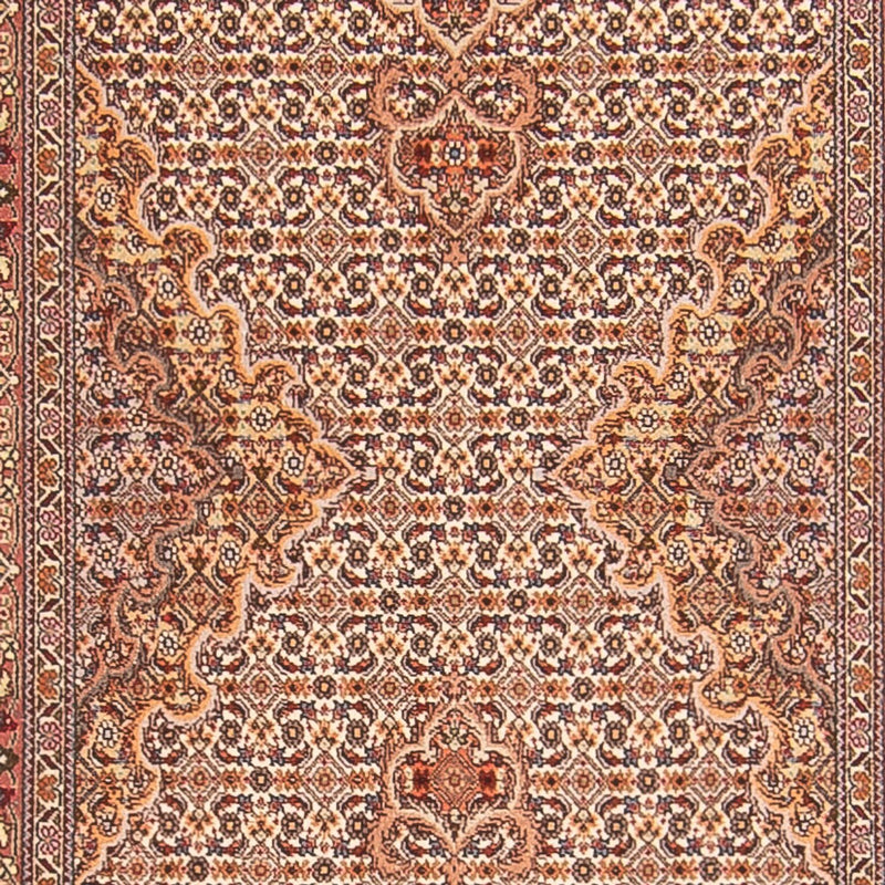 Alfombra de pasillo Alfombra Persa - Tabriz - Real - 407 x 78 cm - beige