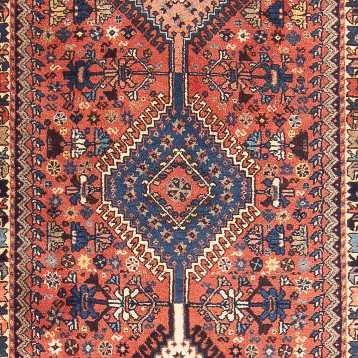 Alfombra de pasillo Alfombra persa - Nómada - 383 x 80 cm - rojo