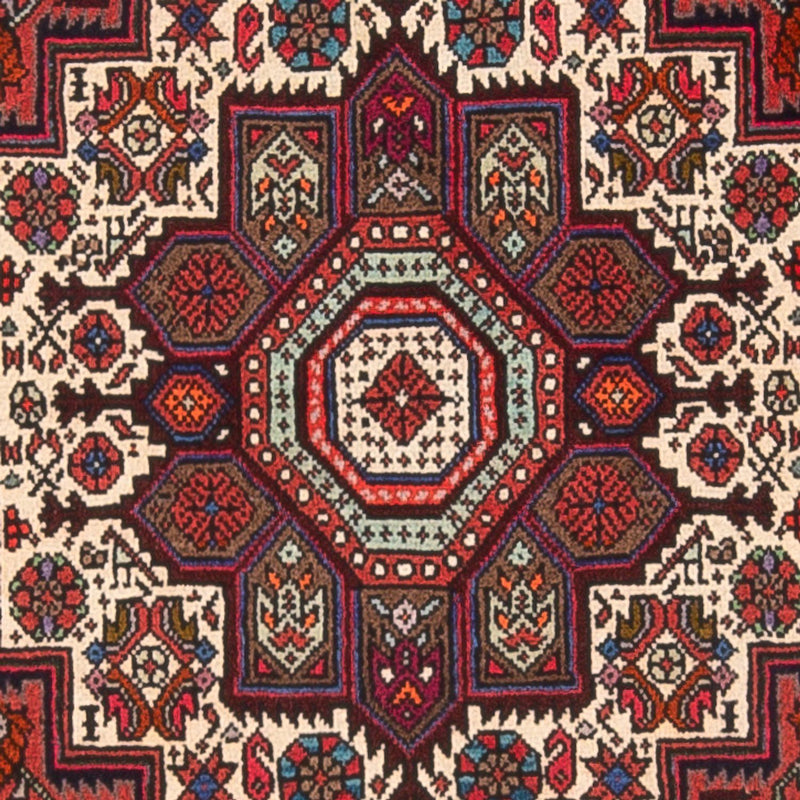 Alfombra persa - Nómada - 134 x 68 cm - rojo claro
