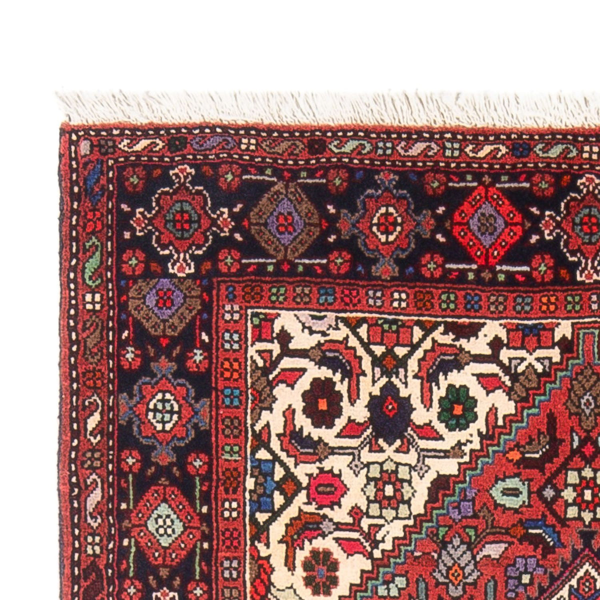 Alfombra persa - Nómada - 134 x 68 cm - rojo claro
