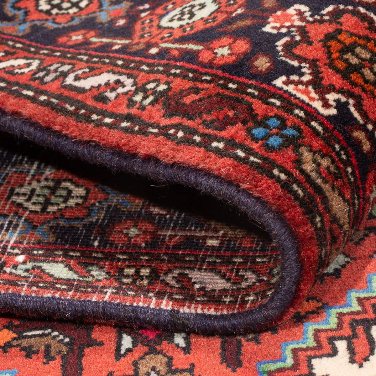 Alfombra persa - Nómada - 134 x 68 cm - rojo claro