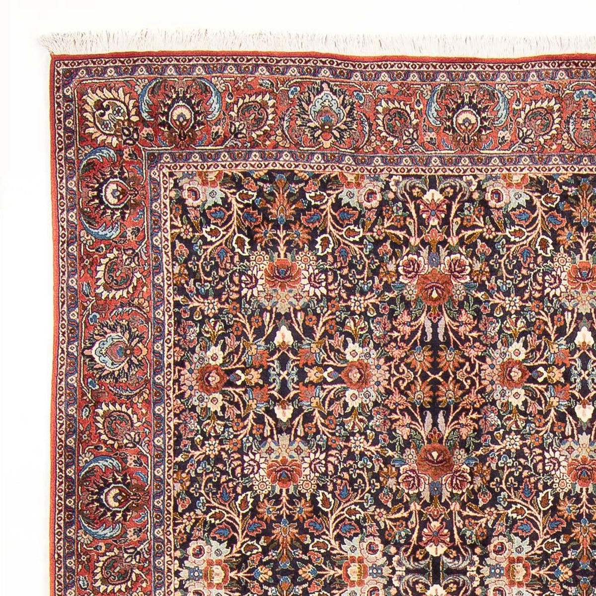 Alfombra persa - Bidjar - 305 x 200 cm - azul oscuro