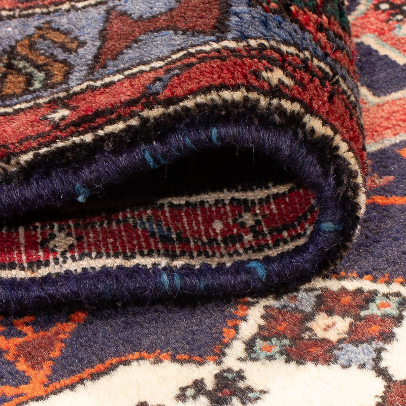 Alfombra de pasillo Alfombra persa - Nómada - 390 x 103 cm - azul oscuro