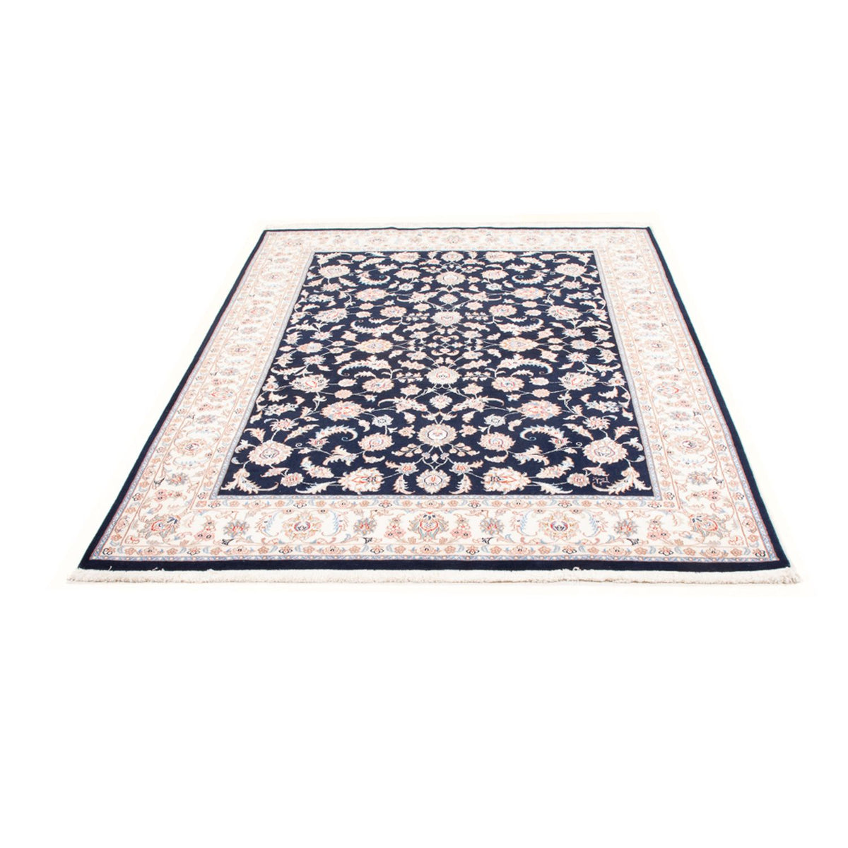 Alfombra Persa - Tabriz - Real - 203 x 147 cm - azul oscuro