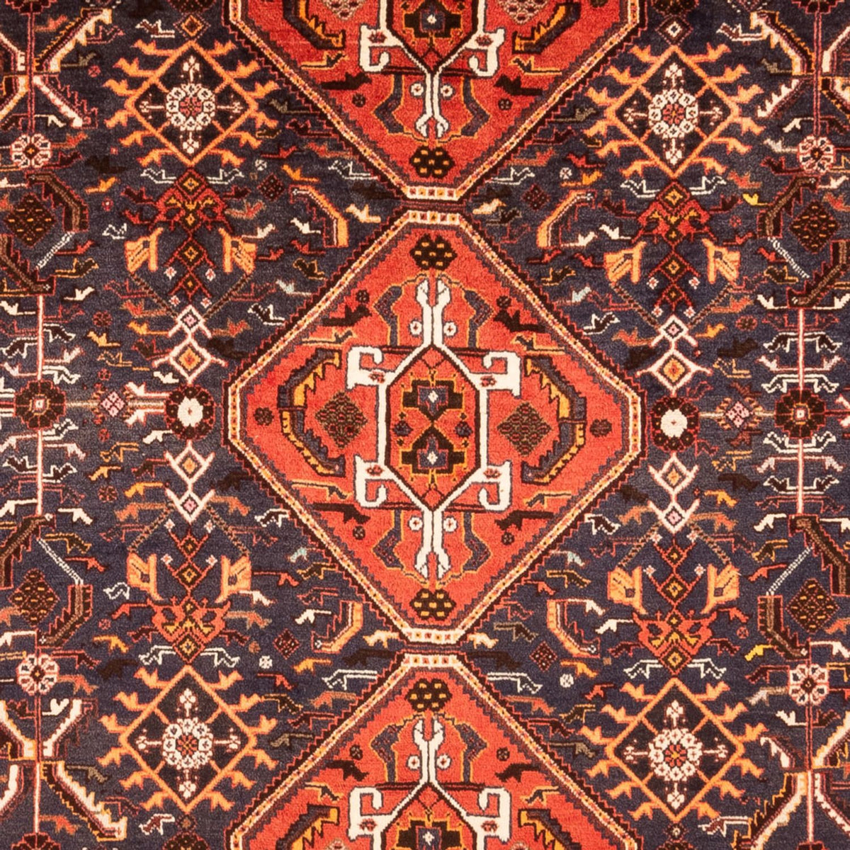 Alfombra persa - Nómada - 305 x 188 cm - rojo oscuro