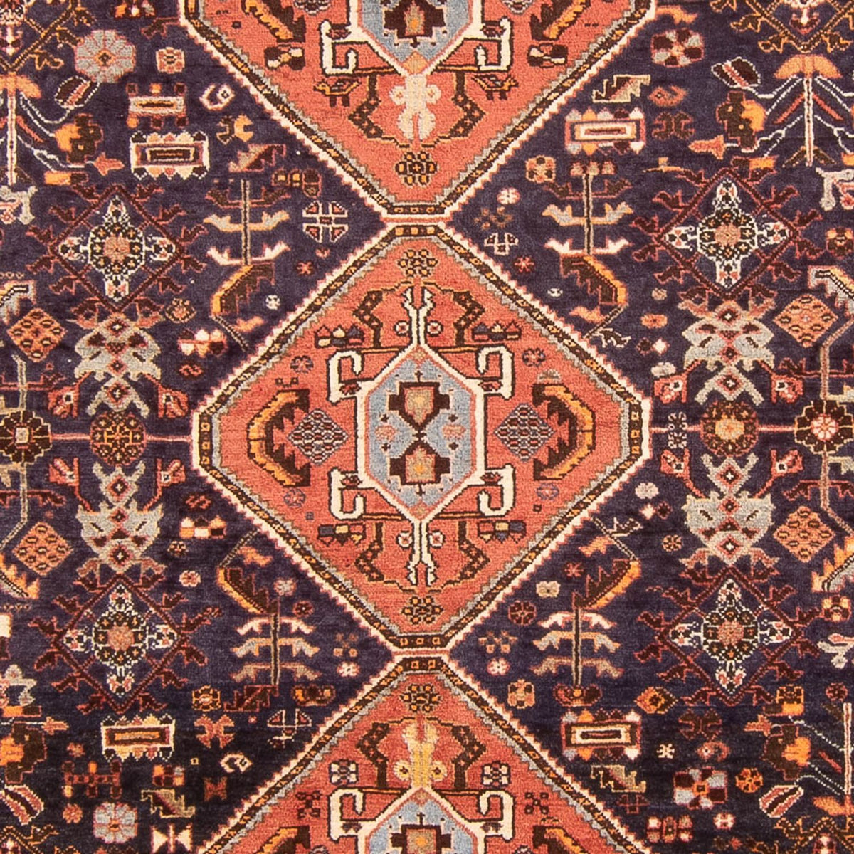 Alfombra persa - Nómada - 290 x 180 cm - azul oscuro