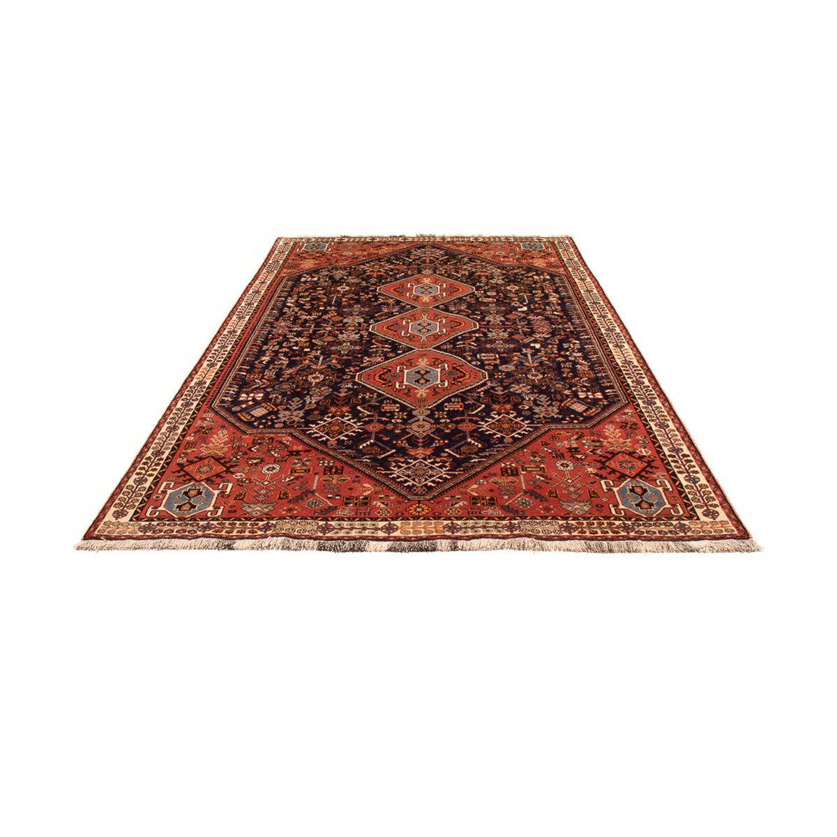 Alfombra persa - Nómada - 290 x 180 cm - azul oscuro