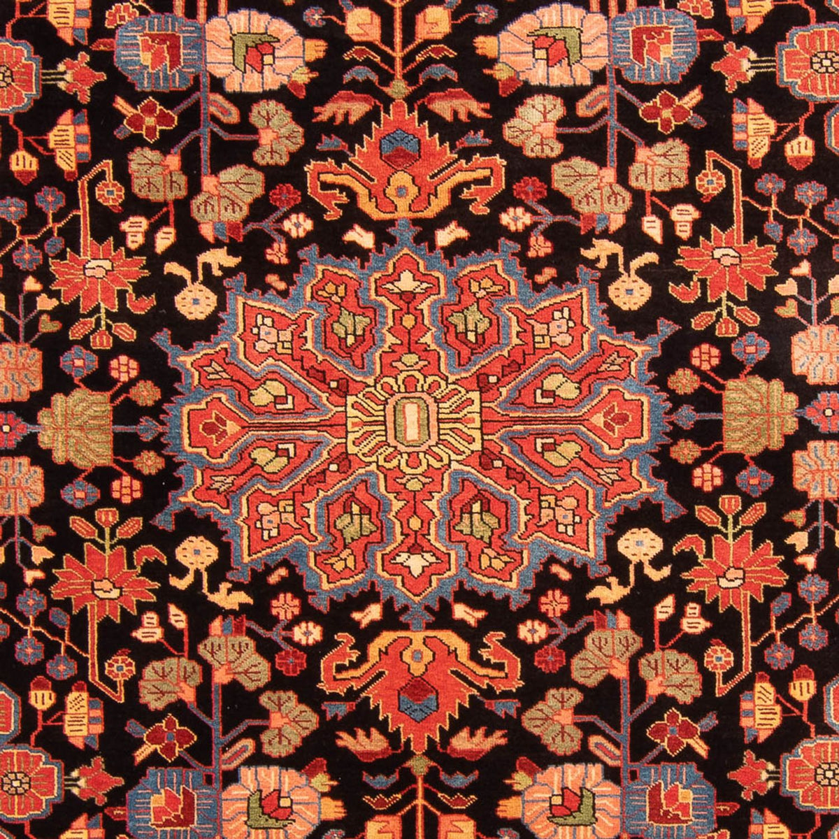 Alfombra persa - Nómada - 278 x 195 cm - azul oscuro