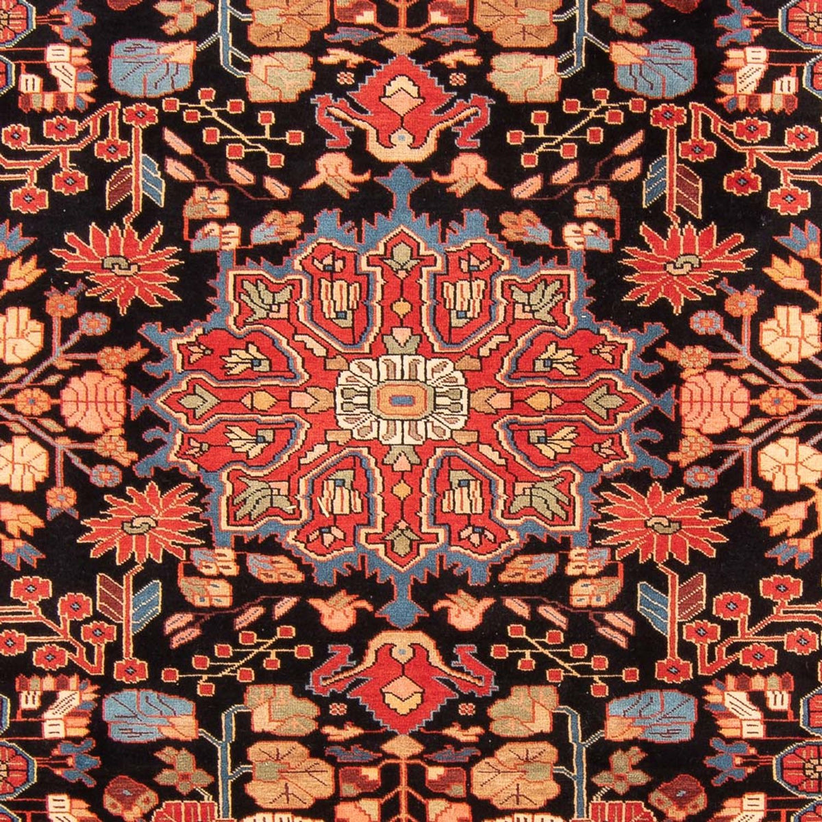 Alfombra persa - Nómada - 285 x 203 cm - azul oscuro