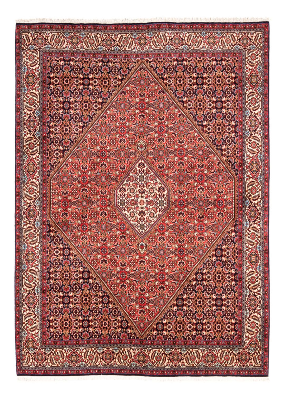 Alfombra persa - Bidjar - 232 x 171 cm - rojo