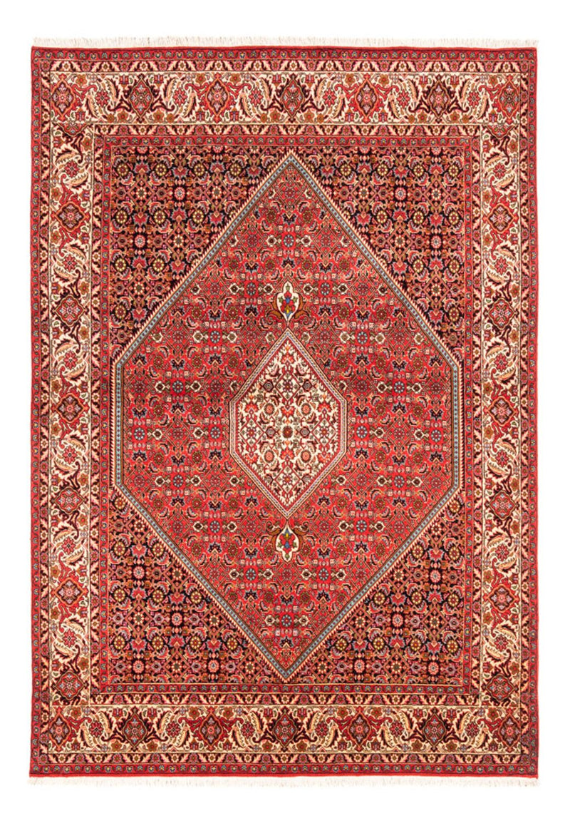 Alfombra persa - Bidjar - 234 x 176 cm - rojo