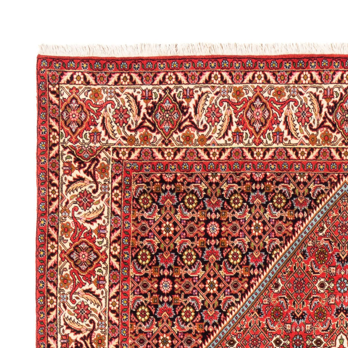 Alfombra persa - Bidjar - 234 x 176 cm - rojo