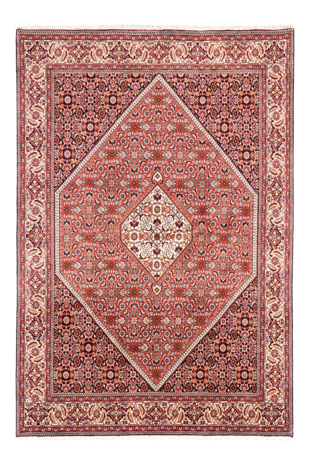 Alfombra persa - Bidjar - 240 x 168 cm - rojo