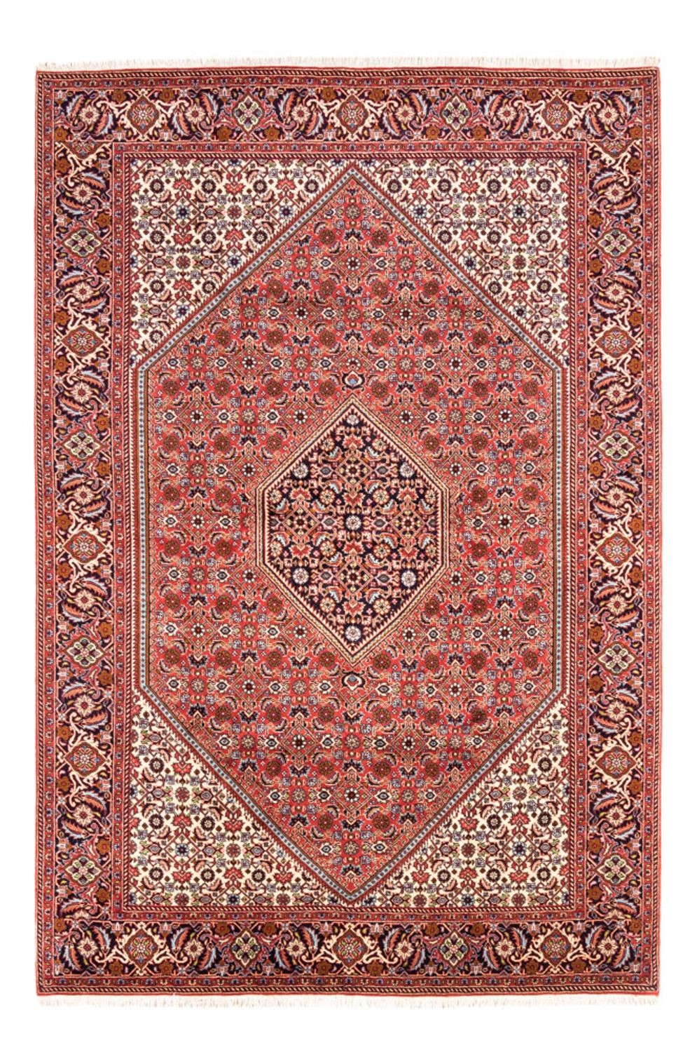 Alfombra persa - Bidjar - 248 x 171 cm - rojo
