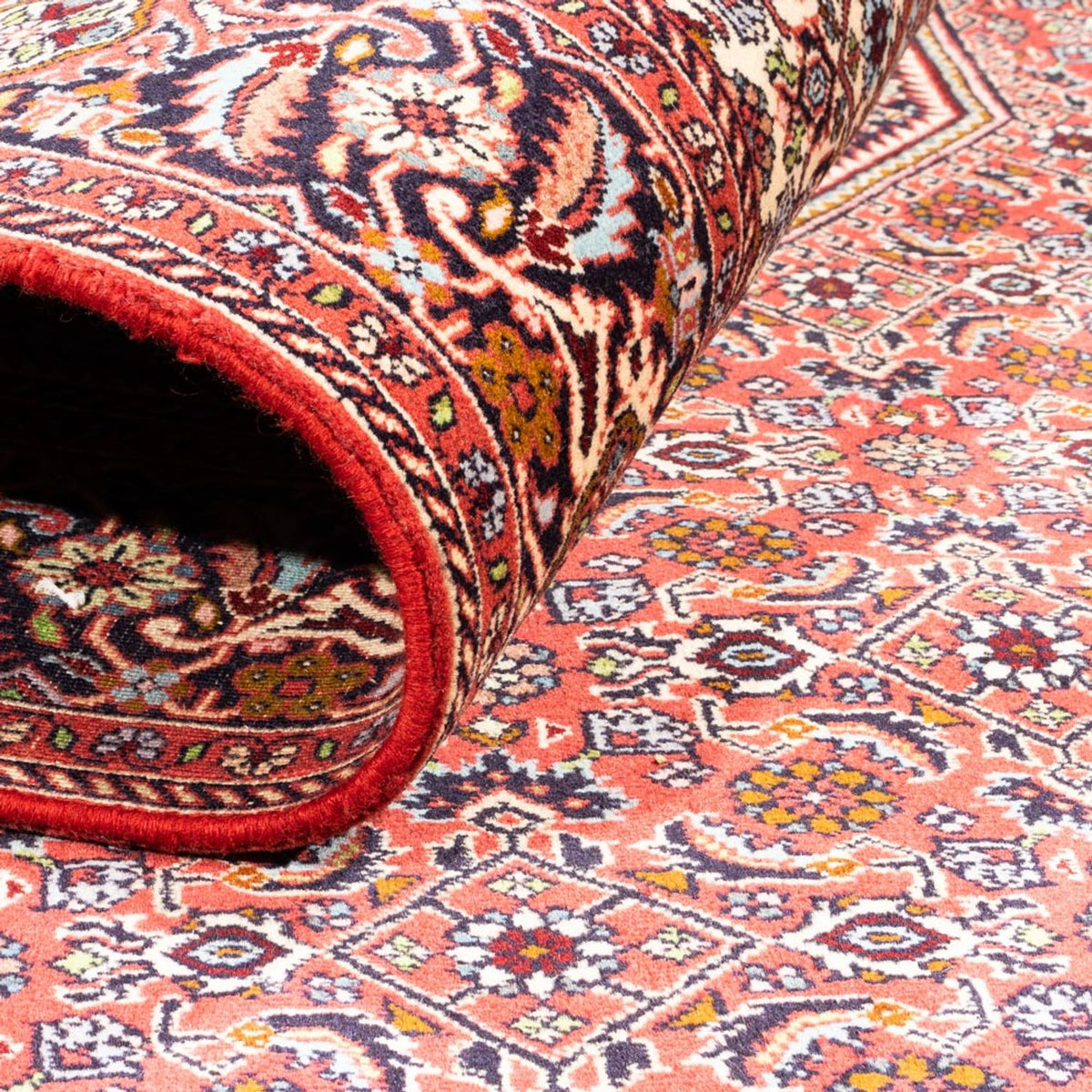 Alfombra persa - Bidjar - 248 x 171 cm - rojo