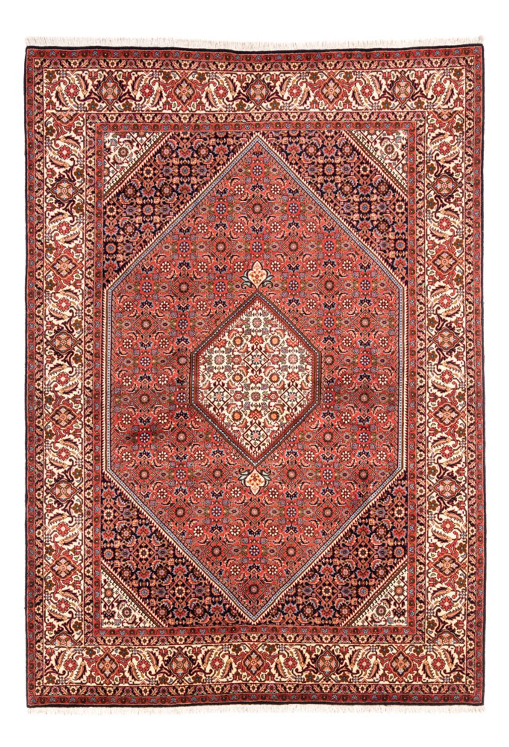 Alfombra persa - Bidjar - 240 x 173 cm - rojo