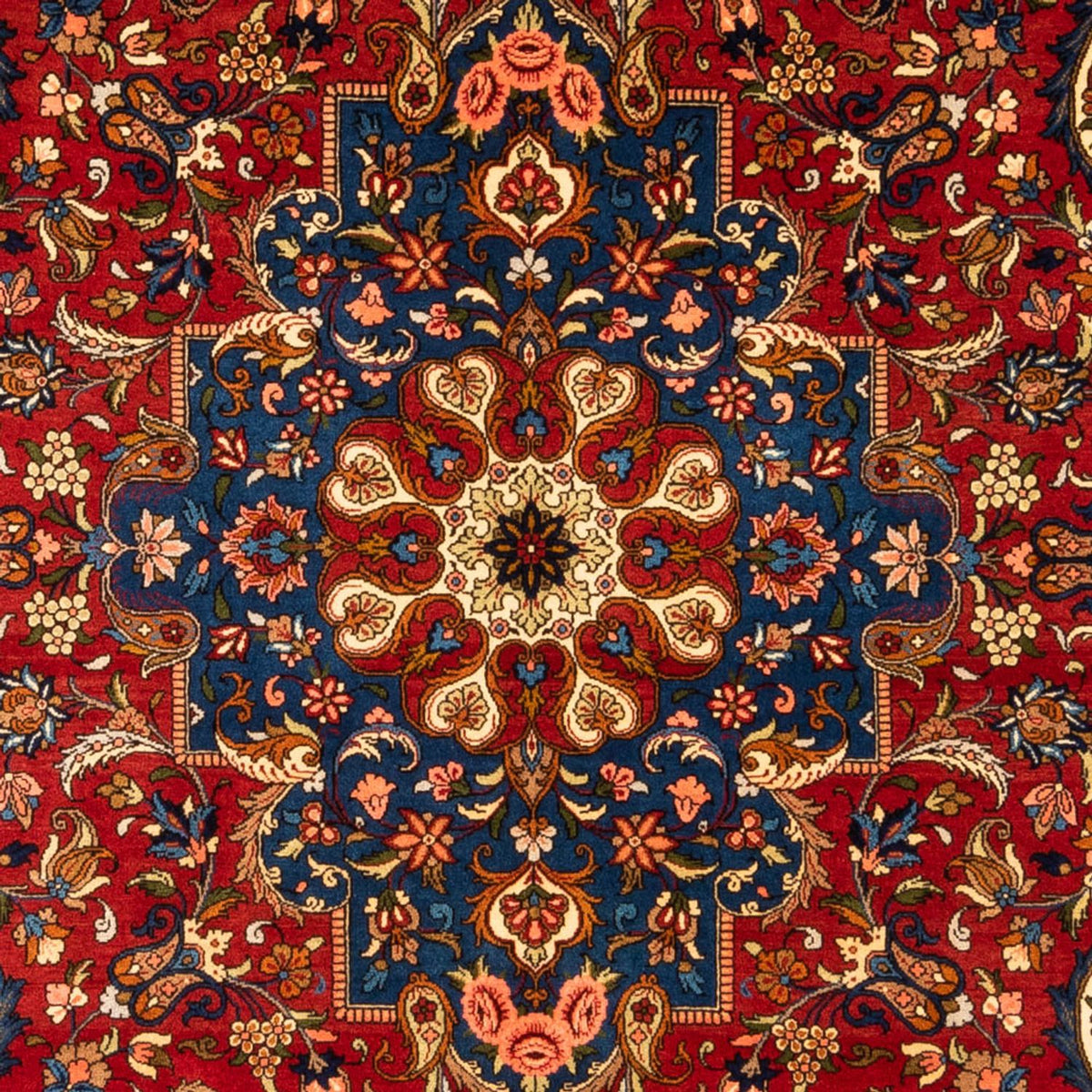 Alfombra persa - Bidjar - 296 x 204 cm - azul oscuro
