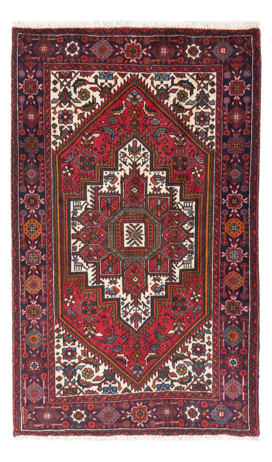 Alfombra persa - Nómada - 124 x 82 cm - rojo
