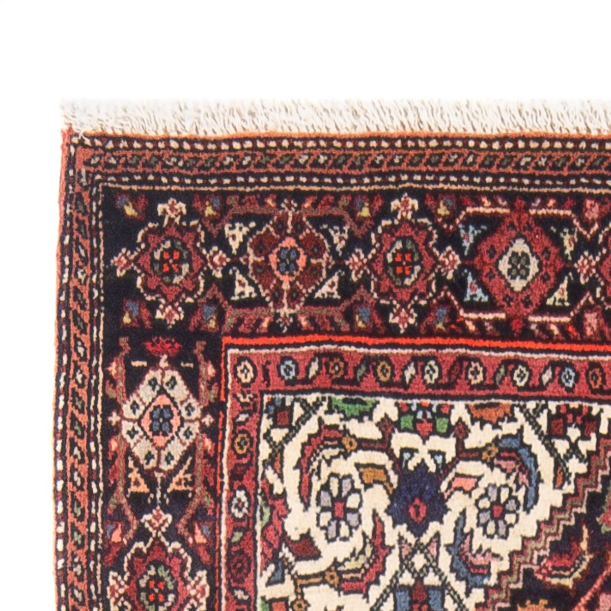 Alfombra persa - Nómada - 132 x 78 cm - rojo claro