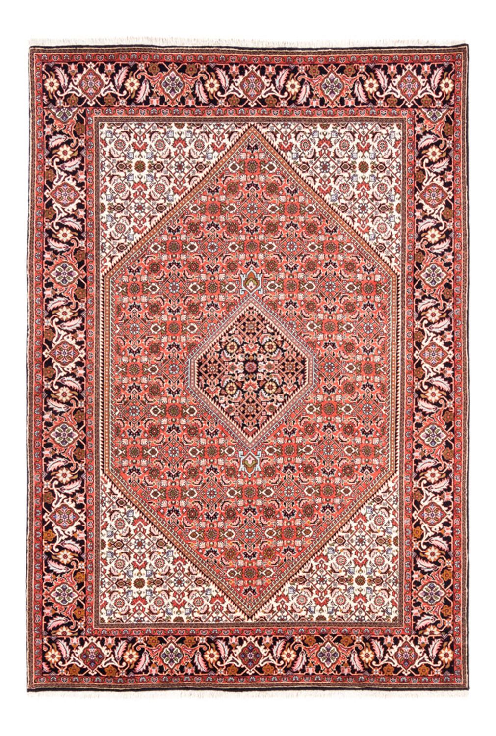 Alfombra persa - Bidjar - 235 x 168 cm - rojo
