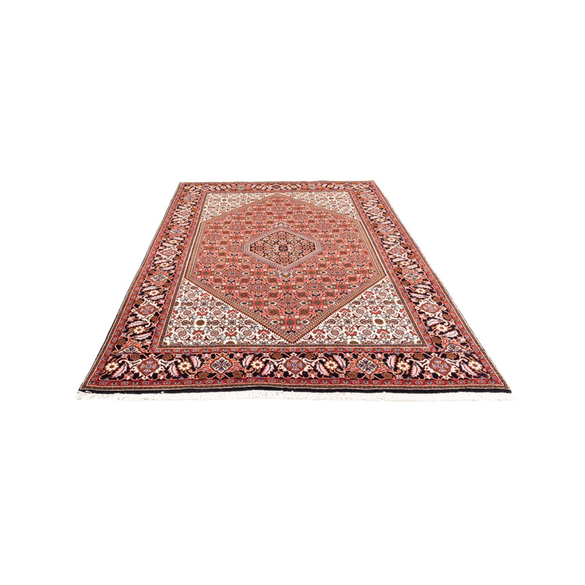Alfombra persa - Bidjar - 235 x 168 cm - rojo