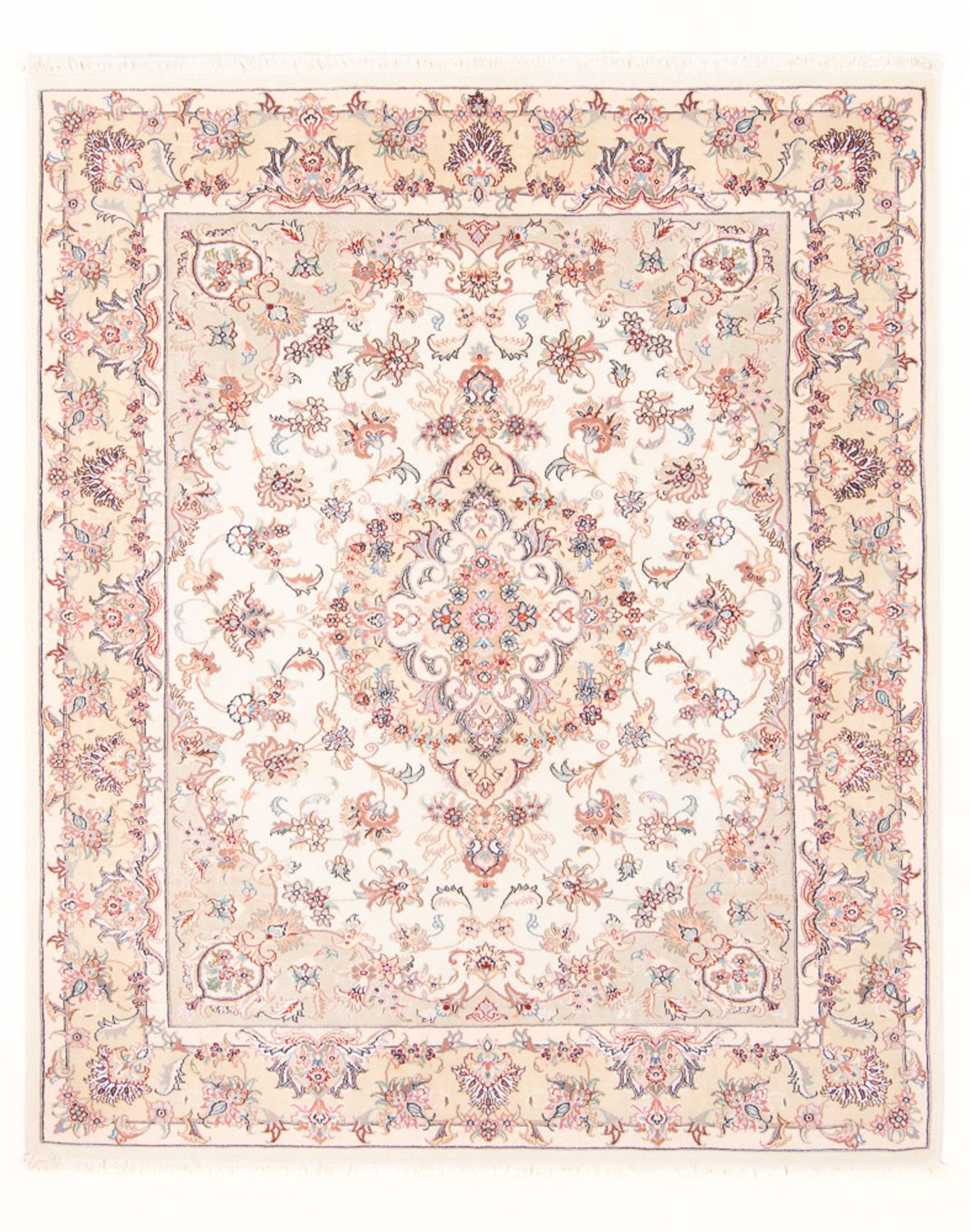 Alfombra Persa - Tabriz - Real - 195 x 150 cm - crema
