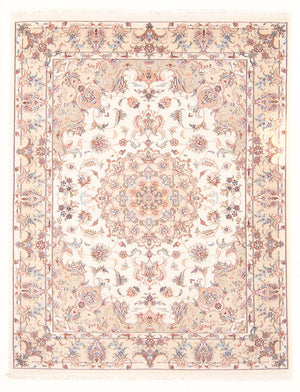 Alfombra Persa - Tabriz - Real - 198 x 148 cm - crema