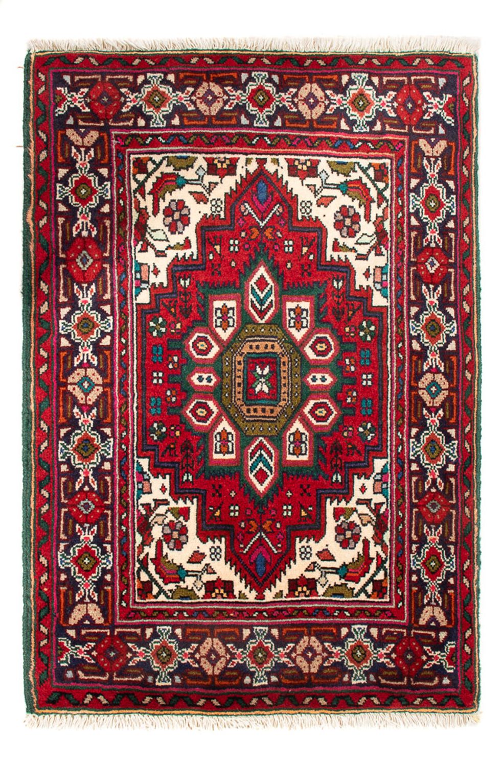 Alfombra persa - Nómada - 88 x 58 cm - rojo
