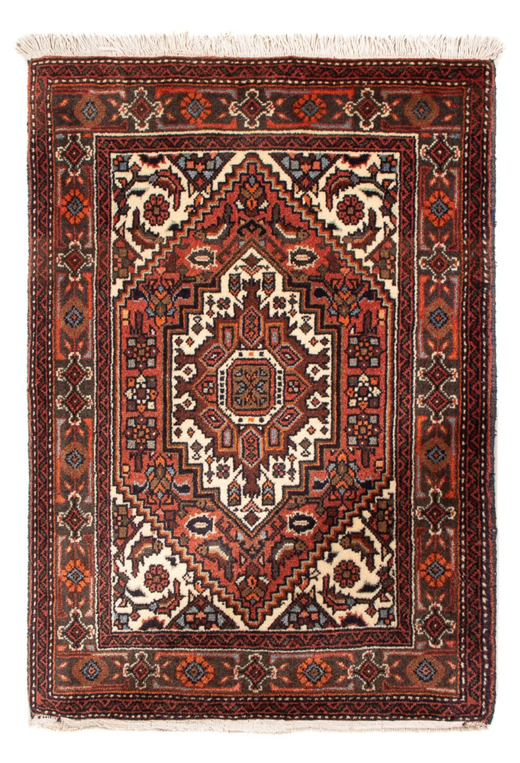 Alfombra persa - Nómada - 90 x 61 cm - rojo