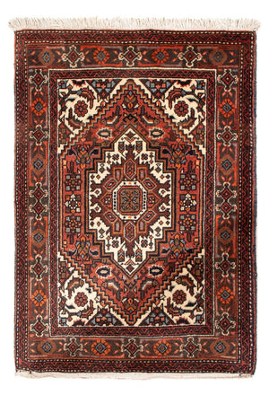 Alfombra persa - Nómada - 90 x 61 cm - rojo