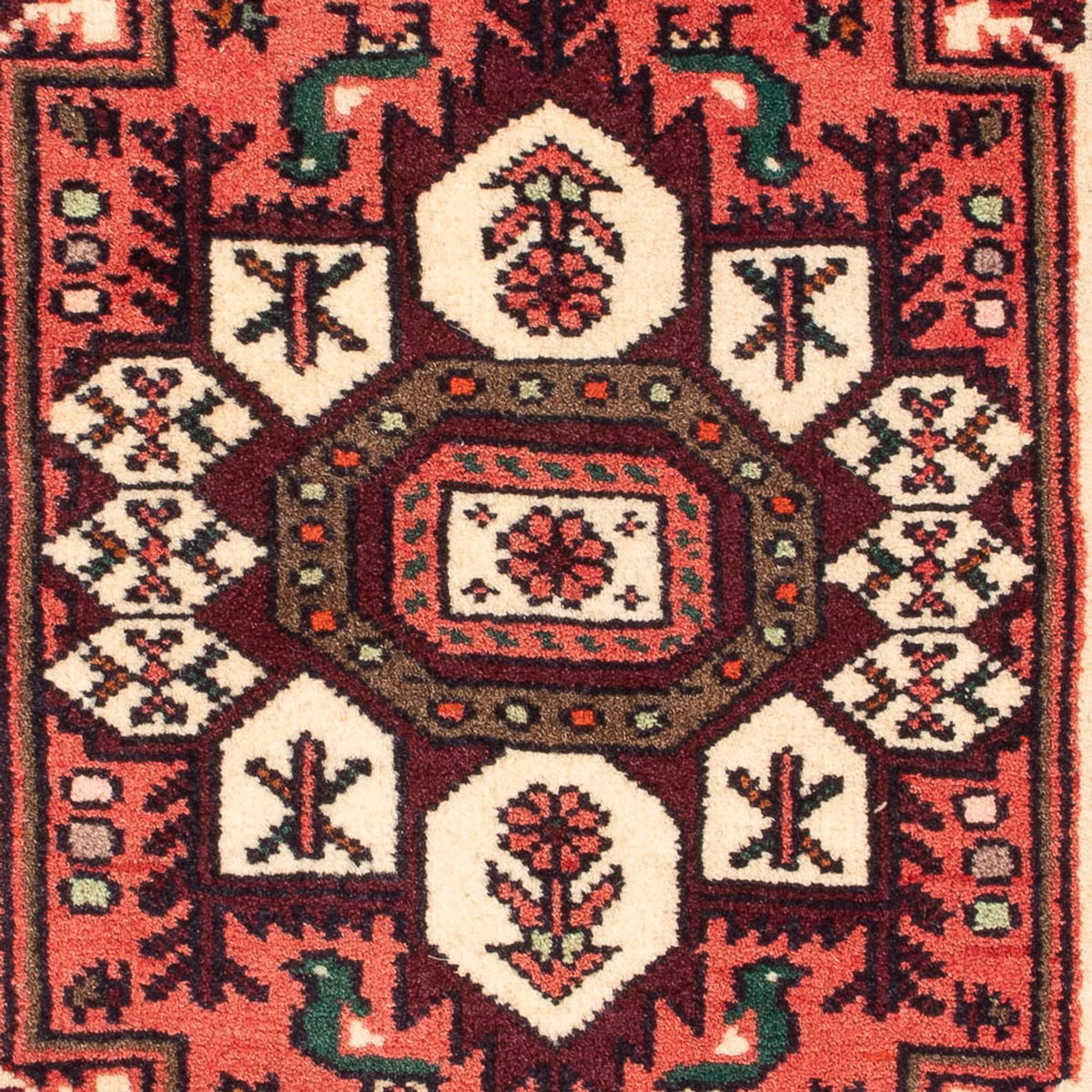 Alfombra persa - Nómada - 86 x 60 cm - rojo