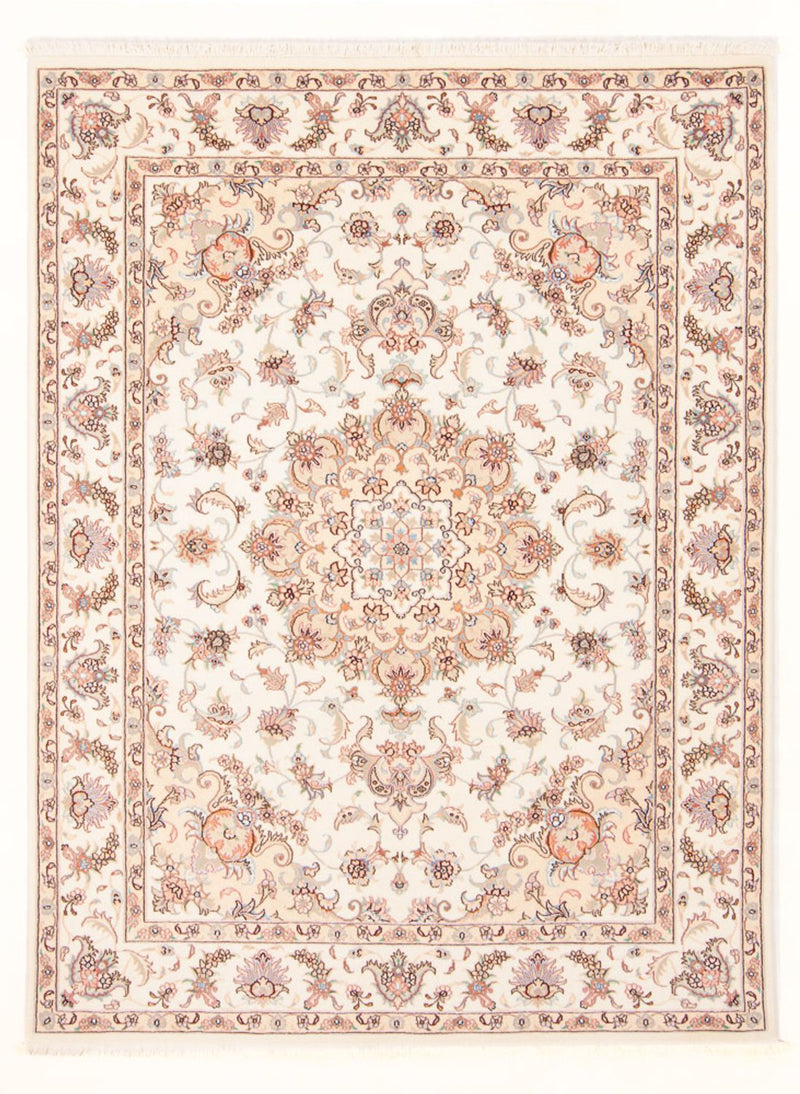 Alfombra Persa - Tabriz - Real - 203 x 148 cm - crema