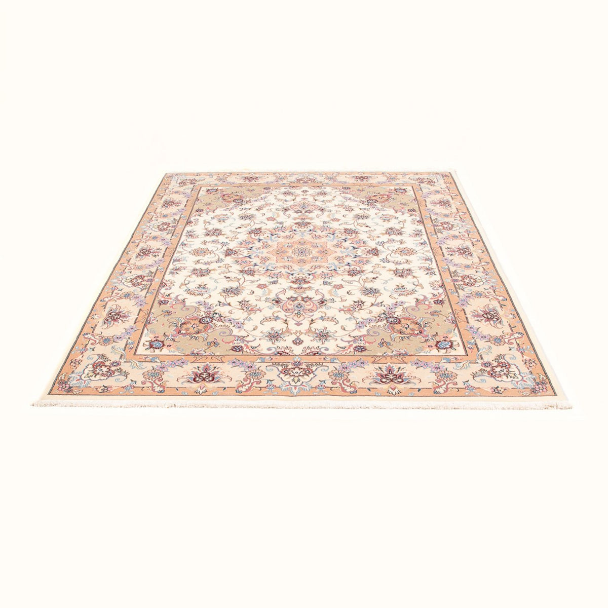 Alfombra Persa - Tabriz - Real - 195 x 147 cm - crema