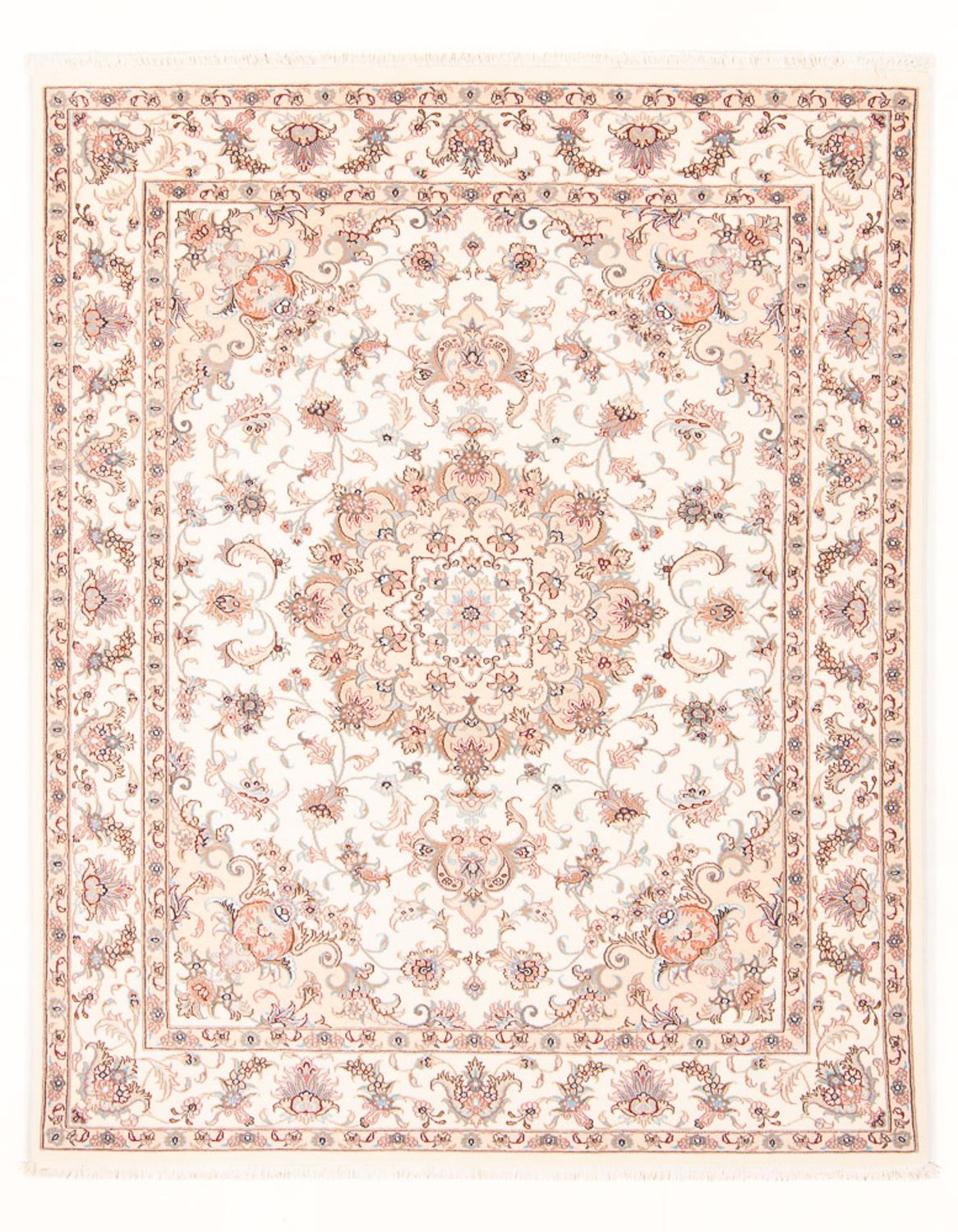 Alfombra Persa - Tabriz - Real - 197 x 152 cm - crema