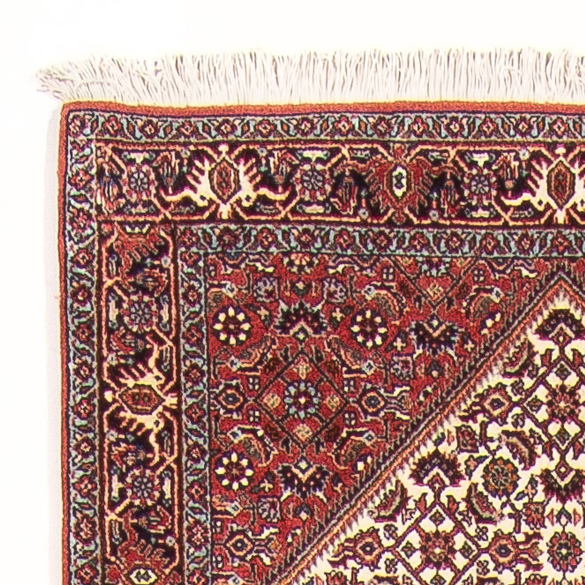 Alfombra de pasillo Alfombra persa - Bidjar - 384 x 77 cm - rojo